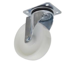 Sealey Rotella Cassetta Attrezzi Ruota Girevole Targa 125mm Larghezza 40mm White