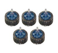 Sealey Ruota A Flap 50 X 25Mm 6Mm Albero Grit Misto - Confezione Da 5 FW5025ASS