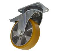 Sealey Ruota Carrello Attrezzi Piastra Girevole Totale Lock 160mm SCW5160SPL