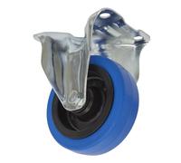 Sealey Ruota Fissa Con Piastra 100mm SCW3100FP