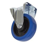 Sealey Ruota Fissa Con Piastra 160mm SCW3160FP