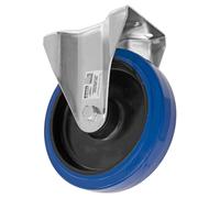 Sealey Ruota Fissa In Gomma Elastico Blu Pesante 200Mm - Trade SCW3200F