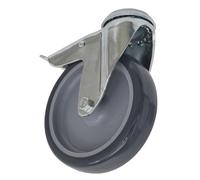 Sealey Ruota Girevole Con Foro Per Bullone E Blocco Totale 100Mm SCW2100SBL