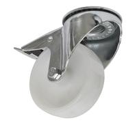Sealey Ruota Girevole Con Foro Per Bullone E Blocco Totale 100mm SCW4100SBL