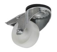 Sealey Ruota Girevole Con Foro Per Bullone E Blocco Totale 80mm SCW480SBL