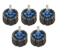 Sealey Ruota lamellare Ø40 x 30 mm 60 grana Ø6 mm, confezione da 5 - FW4030605