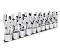 Sealey S01043 - Set di chiavi metriche a forchetta con testa flessibile, 3/8"
