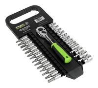 Sealey Presa E Set di Punte 27pc 0.6cmSq Drive Walldrive® Metrico S01241