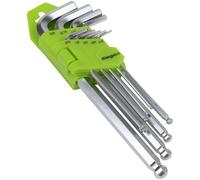 Sealey S01261 Siegen Imperial Lungo Estremità a Sfera Set Chiavi Esagonali 9pc