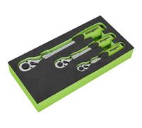 Sealey S01285 Siegen Estensibile Set Chiavi a Cricchetto 3pc