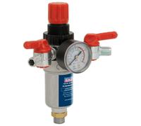 Sealey Sa4fr/38 Filtro Aria Regolatore 1cmbsp Maschile - 0.6cmbsp Maschile