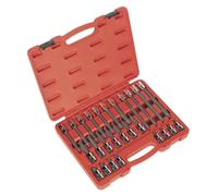 Sealey Scanalate Presa Set di Punte 26pc 1.3cmD Lunghezze 55mm 100mm 140mm 200mm