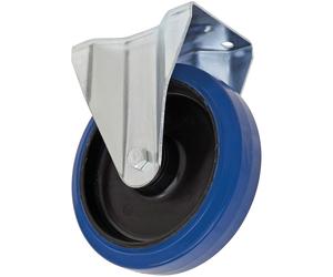 Sealey SCW3160FPEM Resistente Blu Elastico Gomma Fisso Rotella Ruota Ø160mm