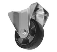 Sealey SCW5125FPEM Resistente Gomma Piastra Fissa Rotella Ruota Ø125mm - Lotto