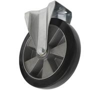 Sealey SCW5200FPEM Resistente Rotella IN Gomma Ruota Piastra Fissa Ø200mm -