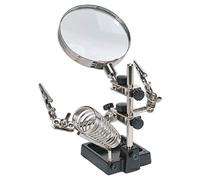 Sealey SD150H Mini Robot Saldatura Stand Con Ingrandimento E Ferro Supporto, Argento