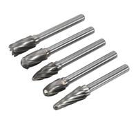 Sealey SDBCK5 Carburo di Tungsteno Rotante Fresa Set 5pc Squartatore/Grezzo