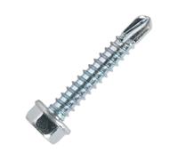 Sealey SDHX4225 Auto-Filettante Vite 4.2 x 25mm Testa Esagonale Zinco din 7504K