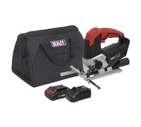 Sealey Seghetto a Batteria Kit 20V 2Ah SV20 Caricabatterie & Borsa CP20VJSKIT1