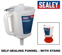 Sealey Self-Sealing Imbuto Con Stand - No-Pasticcio Pressione A Uscita - Olio
