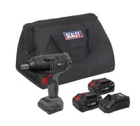 Sealey senza Spazzola Avvitatore Kit 1.3cmSq Drive 20V SV20 Serie - 2 Batterie