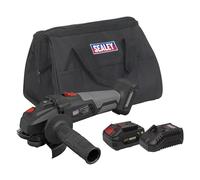 Sealey senza Spazzola Smerigliatrice Kit 115mm 20V 4Ah SV20 Serie CP20VAGXKIT1