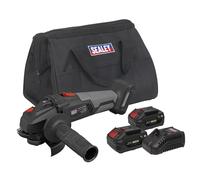 Sealey senza Spazzola Smerigliatrice Kit 20V SV20 Serie - 2 Batterie CP20VAGXKIT