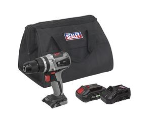 Sealey senza Spazzola Trapano Combi Kit 13mm 20V 2Ah SV20 Serie CP20VDDXKIT1