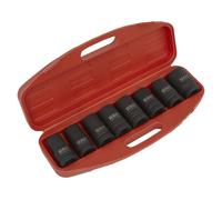 Sealey Set Bussole Impact Deep 8pz 1in 24-41mm WallDrive AK888M