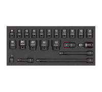 Sealey Set Di Bussole Per Impatto Con Vassoio 1/2"D 22 Pezzi TBT46