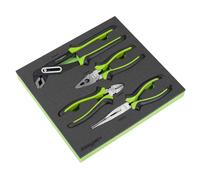 Sealey Set Pinze Comfort Grip 4 Pezzi A Cesoiatura Punta Aghi Tagliente