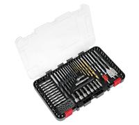 Sealey Set Punte Trapano 104pc Legno Metallo Muratura Con Screwdriver AK47104