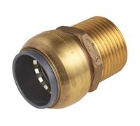Sealey Sharkbite Aria Supply Dritto Adattatore 15mm X 1.3cmBSPT Ottone SBA15BSA