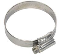 Tubo Clip Acciaio Inox Ø35-51mm Confezione Di 10 - Sealey SHCSS1X Nuovo