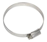 Tubo Clip Acciaio Inox Ø70-89mm Confezione Di 5 - Sealey SHCSS3X Nuovo
