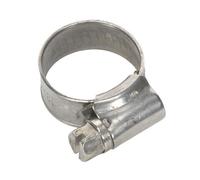 Tubo Clip Acciaio Inox Ø13-19mm Confezione Di 10 - Sealey SHCSSM00 Nuovo