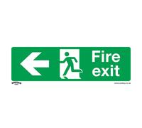 Sealey Sicuro Condizioni Sicurezza Insegna - Fire Exit (Sinistro) - Rigid