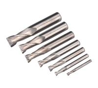 HSS Estremità Mulino Set Ø4-16mm 2 Flute - Sealey SM2502EMSET Nuovo