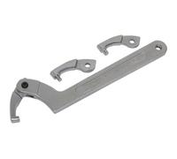 Sealey Regolabile C Chiave - Gancio & Pin Chiave Set 4pc 51-121mm SMC2L