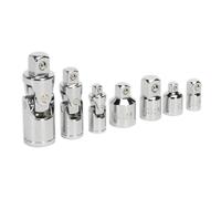Sealey Snodo Universale & Adattatore Presa Set 7pc 0.6cm 1cm & 1.3cmSq Disk
