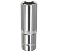 Sealey 18mm Profondo Metrico Walldrive Presa 1.3cmSq Drive Pienamente Lucidato