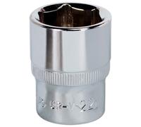 Walldrive Presa 22mm 1.3cmSq Guida Completamente Lucidata - Sealey SP1222 Nuovo