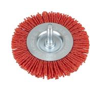 Sealey Spazzola Circolare In Nylon Con Filamento 75mm Con Albero 6mm NFBC75