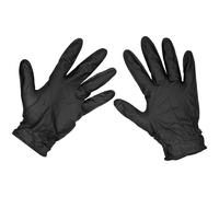 Sealey SSP57XL Nero Diamante Impugnatura Spesso Nitrile senza Polvere XL - Set
