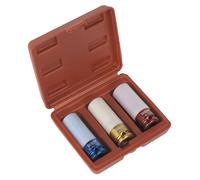 Sealey Metrico Lega Ruota Impact Presa Set 3pc 1.3cmSq Drive Inscatolato SX031