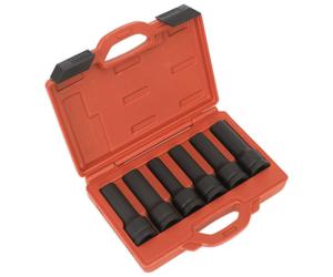 Sealey SX099 Impact 12-Point & Trx-A Femminile Scuro Presa Set 6pc 1.9cmSq