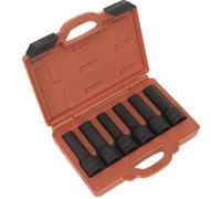 Sealey Hgv Urto 12 Punto Torx Femmina Presa Profonda Set 6pc 1.9cmSq Drive SX099