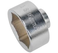 Sealey SX114 Profilo Basso Filtro Olio Socket 36mm 1cmsq Drive
