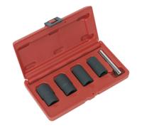 Sealey SX201 Bloccaggio Dado Ruota Set Rimozione 17, 19, 21, 22mm 1/2""Sq Disk