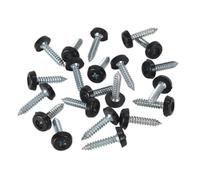 Sealey Targa Vite Plastica Racchiuso Testa 4.8 x 24mm Nero Confezione Di 50